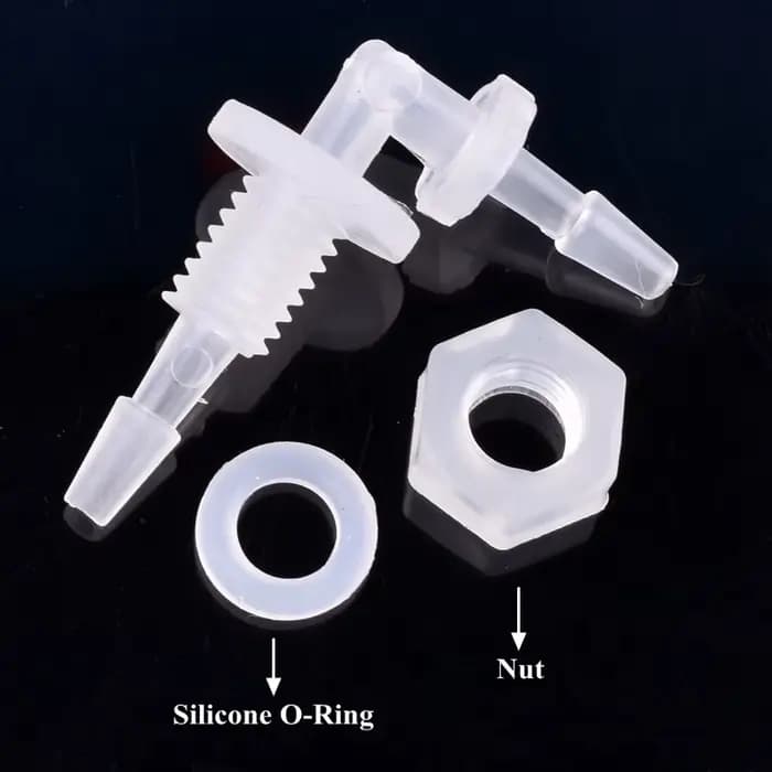 Joint coudé et écrou en silicone M6 ~ G1/2 à 200-2.4mm PP Wildoda, joint torique d'irrigation pour a