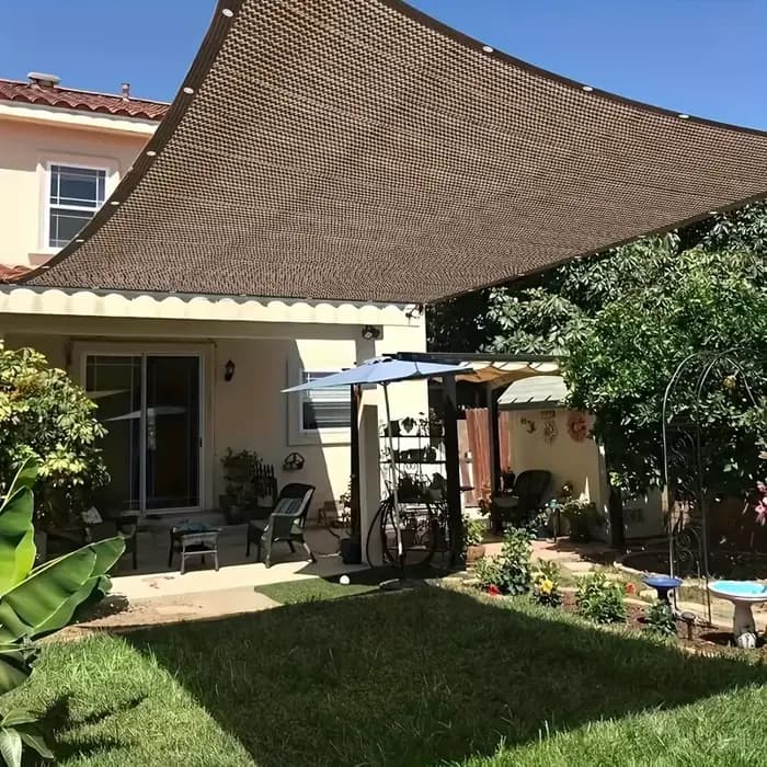 Auvent de protection UV marron durable – Filet pare-soleil extérieur – Plusieurs tailles disponibles