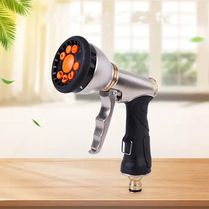 Buse de tuyau de pistolet à eau de jardin, buse métallique robuste, Durable et pas facile à rouiller