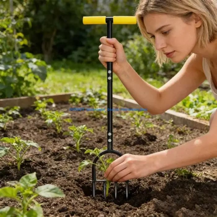 Fourche à main en acier haute qualité 367D, idéale pour l'agriculture plantation à petite échelle