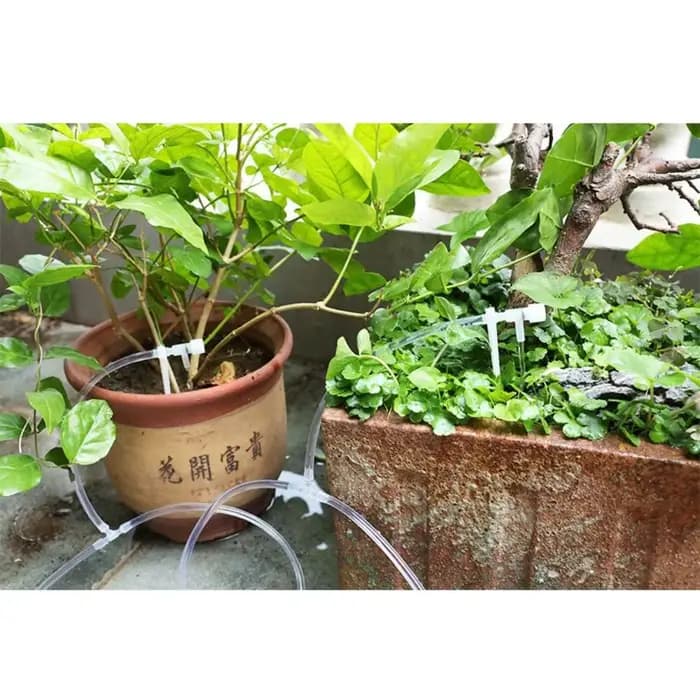 Kit d'irrigation goutte-à-goutte réglable pour serre et jardin, tuyau de 10/20/30M, 4/7mm, système d
