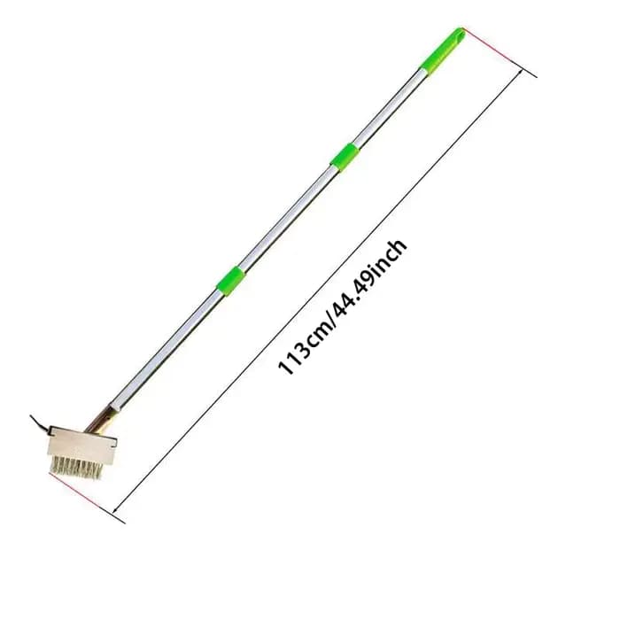 Brosse de désherbage en acier inoxydable, dissolvant d'herbe à coulis en ardoise, pont de désherbage