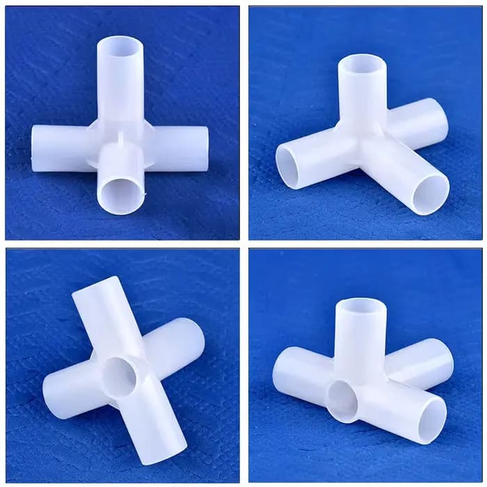 Connecteur de Support pour plantes, diamètre intérieur 9.8mm, adaptateur de tuyau à quatre voies, ra