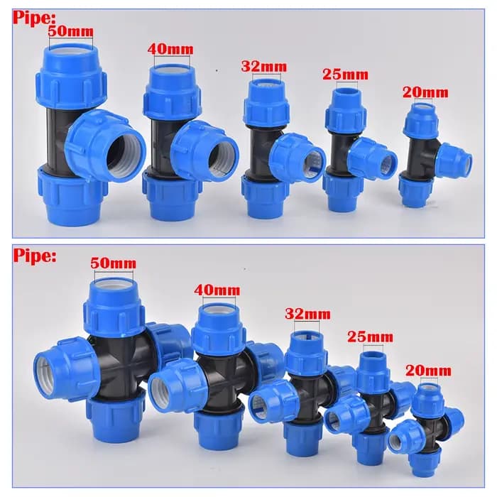 Séparateur d'eau du robinet en PVC PE, 20/25/32/40/50mm, connecteur de Valve en plastique, tuyau d'i