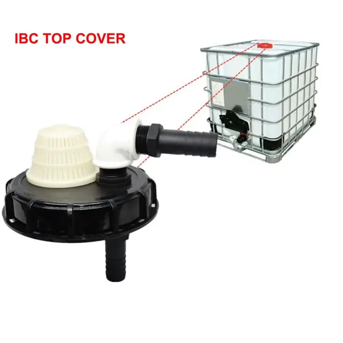 Couvercle d'Entrée IBC Précieux avec Ventilation, Accessoire de Remplissage, Fourre-Tout, 163mm