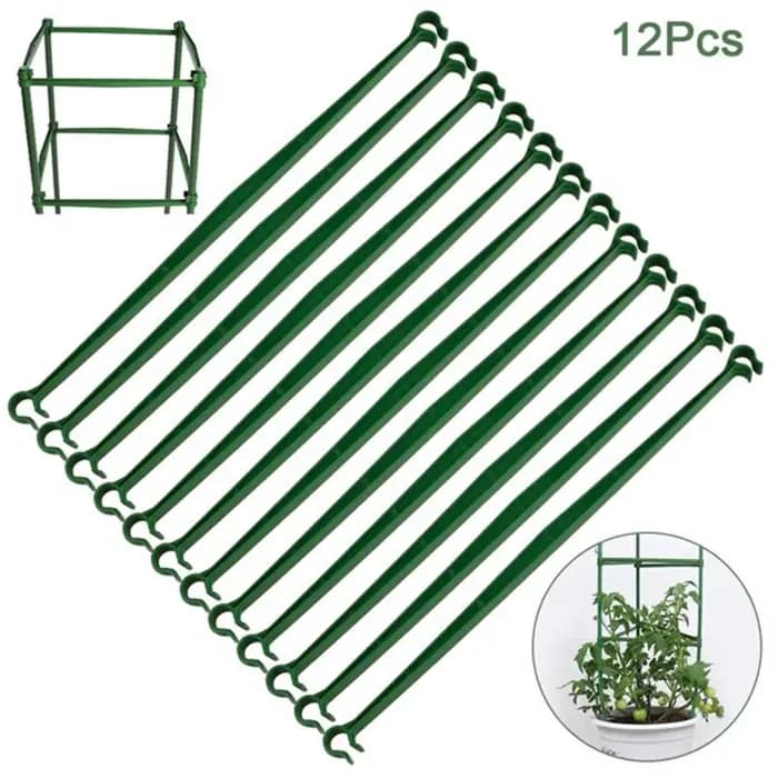 Piquets de plantes de jardin, 12 pièces, cages de plantes pour soutenir la croissance des plantes, c
