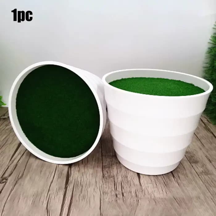 Pot de plantes artificielles, Pot de pépinière, Vase de pelouse artificielle, plantes épaisses en pl