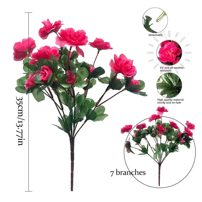 Fleurs d'extérieur résistantes aux UV, décorations pour la maison, décorations de petit jardin pour 