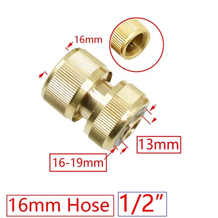Connecteur rapide à filetage 1/2 3/4 5/8 1 ", adaptateur d'arrosage de jardin en laiton, tuyau en cu