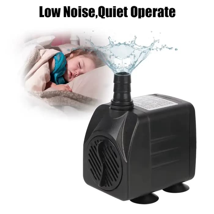 Pour jardin Aquarium Aquarium oiseau bain fontaine pompe à eau avec 12 lumière LED Ultra-silencieux 