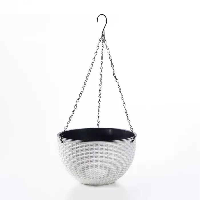 Pot de fleurs suspendu en plastique, panier suspendu pour intérieur et extérieur, culture de plantes