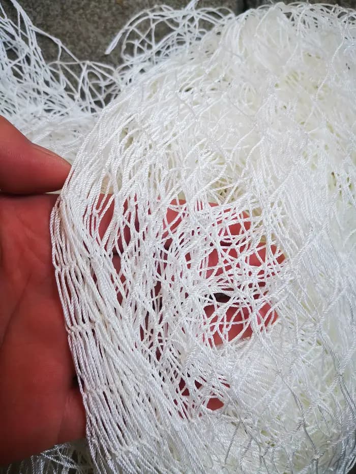 Filet en nylon blanc solide, filet de pêche en nylon, filet anti-oiseaux, filet de jardin et maille 