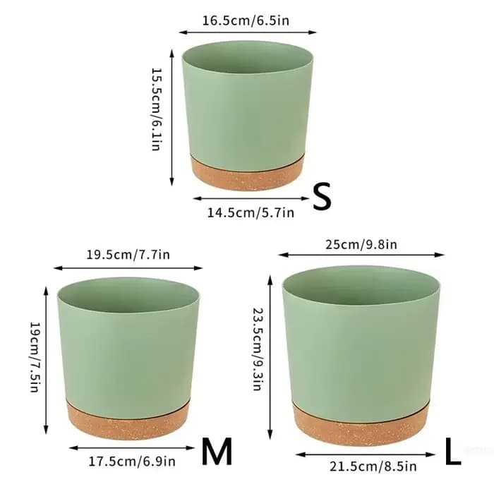 Pot de plante circulaire en plastique avec séparation, jardinière succulente, conception de bonsaï, 