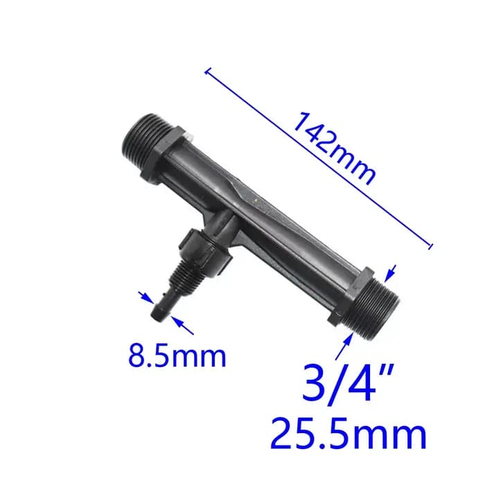 Tube d'irrigation Venturi 1/2 "3/4" 1 "1.5 "filetage mâle Agriculture Venturi injecteur d'engrais ro