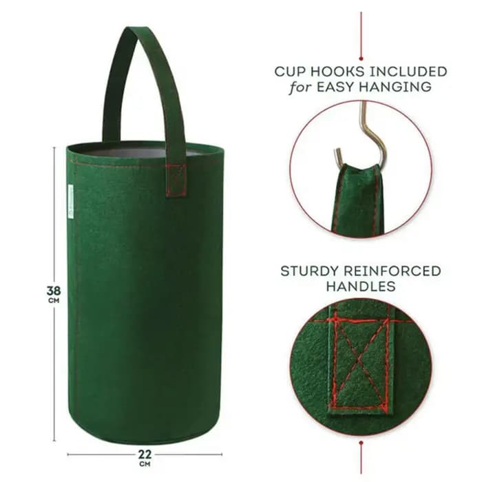 Sac de culture de tomate en feutre multifonctionnel, jardinière à l'envers, sacs de culture de plant