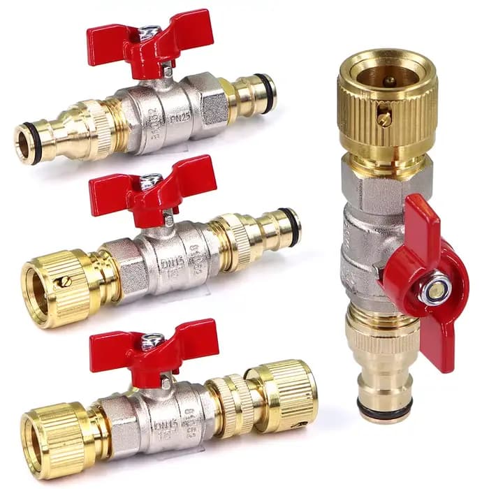 Adaptateur de tuyau de robinet à bille en laiton, connecteur rapide de sucette, rallonge de raccord 