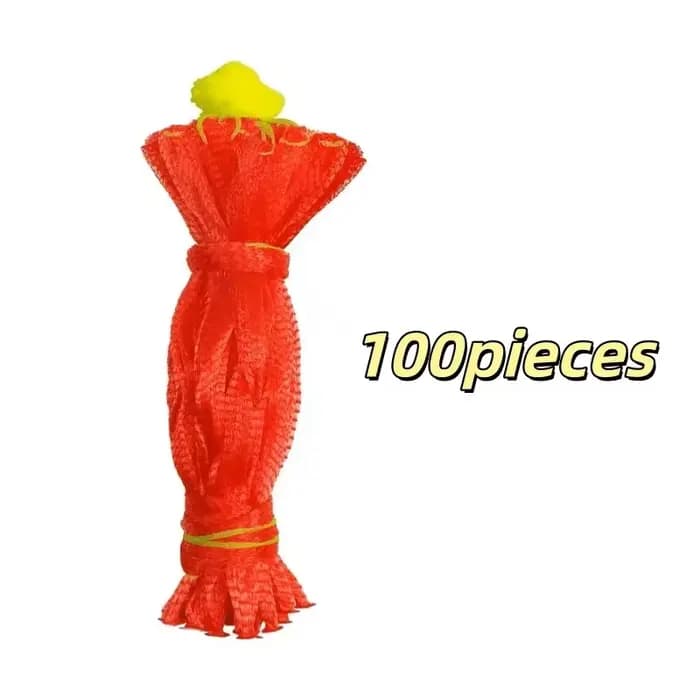 100 pièces de filet de jardin en plastique robuste, adaptés aux melons, aux pastèques, à la plantati