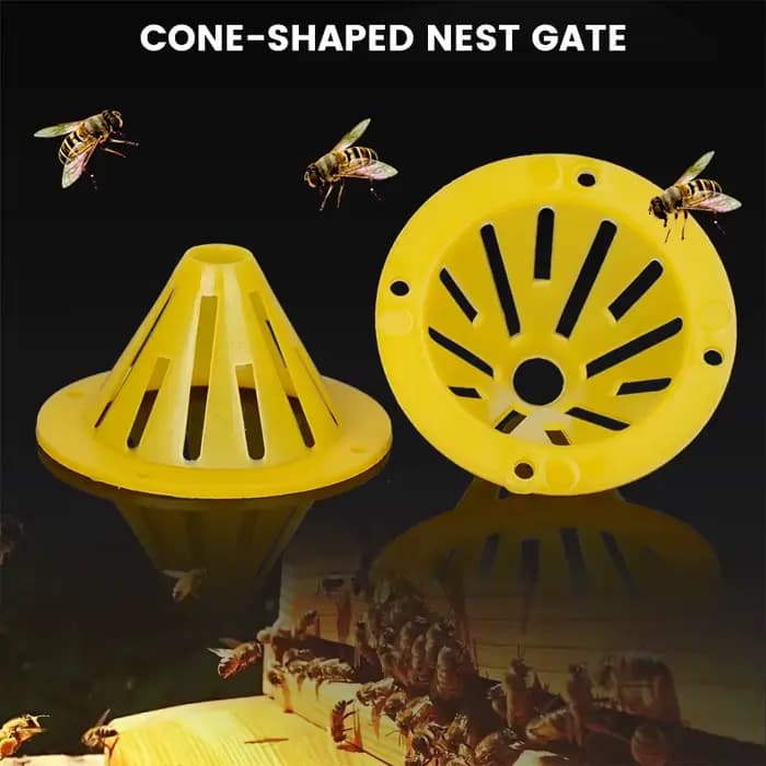 Porte d'entrée à sens unique pour l'apiculture, cône de sortie d'entrée de ruche, évent réutilisable