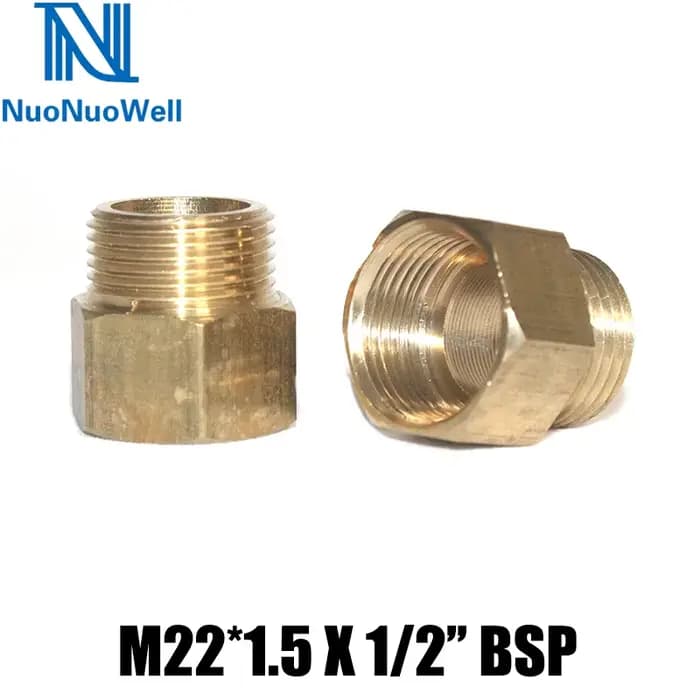 NuoNuoWell – connecteur réducteur en laiton pour Machine à laver, pistolet à eau, adaptateur en lait