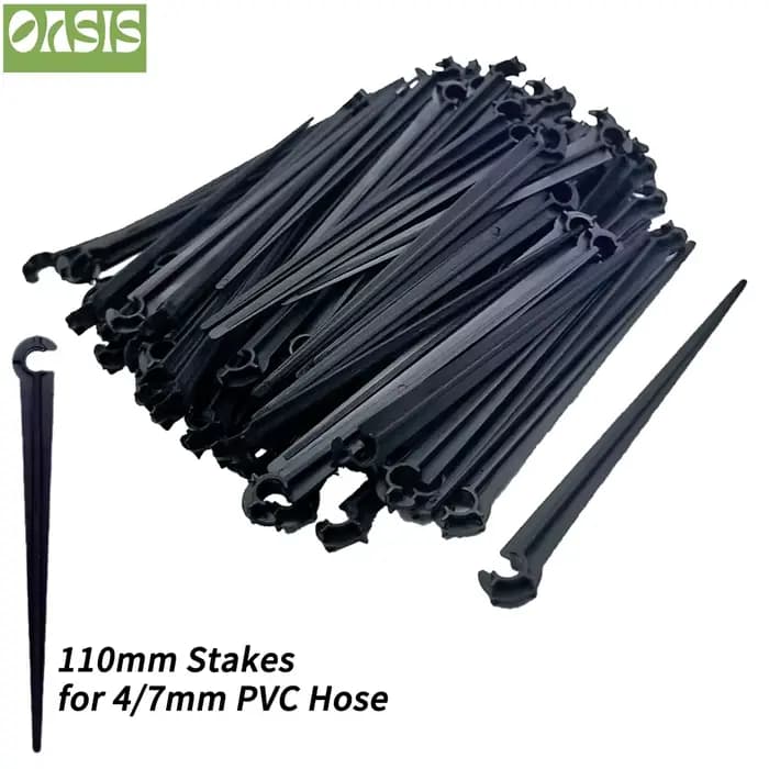OASIS 50-1000 pièces jardin 1/4 "piquet fixe tiges Support 11cm 20cm pour l'irrigation goutte à gout