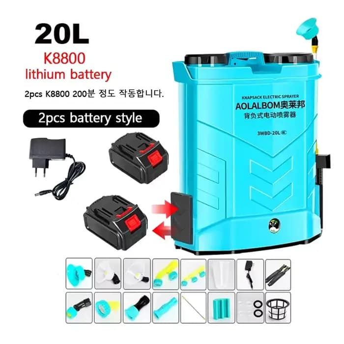 Pulvérisateur automatique à batterie au Lithium remplaçable de 20l, distributeur Intelligent de pest