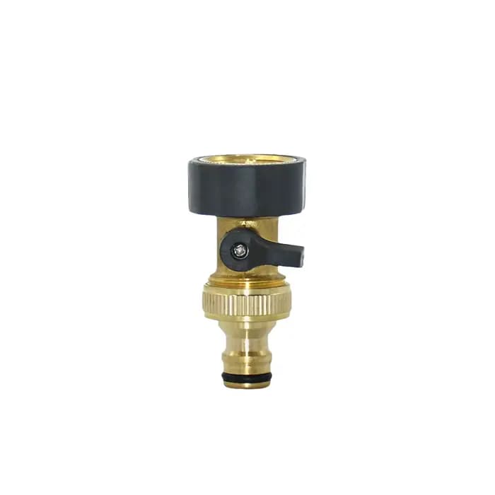 Séparateur d'eau du robinet de jardin à 4 voies, filetage 3/4 en laiton, tuyau d'eau, séparateur à 4