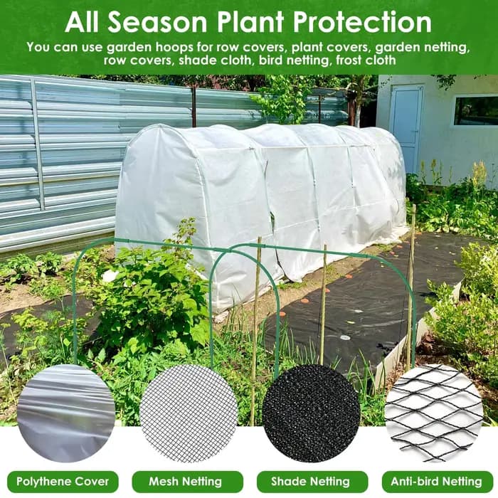Cerceaux en acier pour plantes à effet de serre, durable, réutilisable, bricolage, arche de semis, s