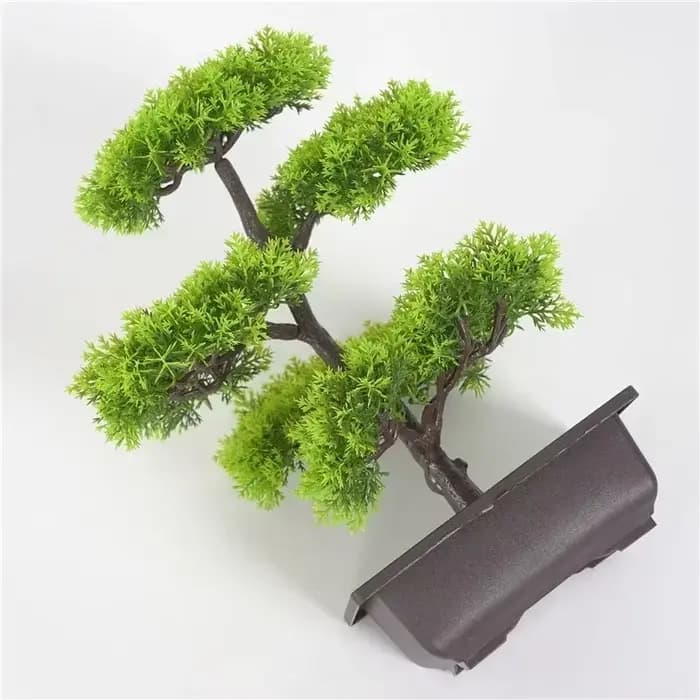 Plantes artificielles de pin bonsaï, petit arbre en Pot, fausses fleurs, ornements en Pot pour la dé