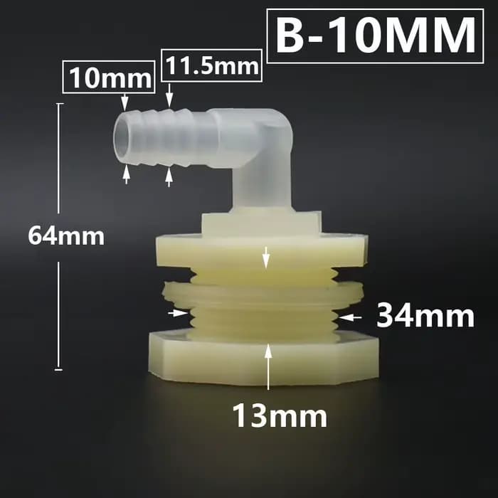 Connecteur de coude de Tube à eau, filetage mâle à 6 // 8/10/12/14/16/18/19mm, raccord de coupleur à