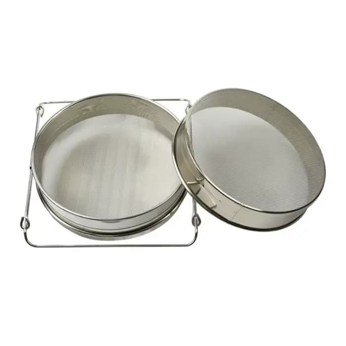 Filtre à miel Double couche en acier inoxydable pour apiculture, passoire de réservoir de colonnes p