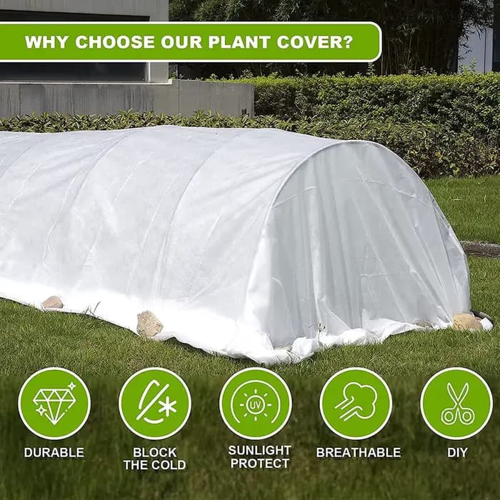 Juste de protection des plantes d'hiver pour jardin, couvertures en tissu non tissé, couvertures de 
