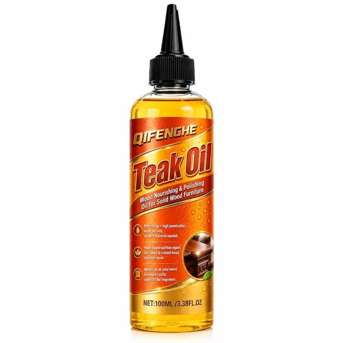 Huile de teck professionnelle pour meubles en bois 100ML, soin nourrissant facile à appliquer pour r