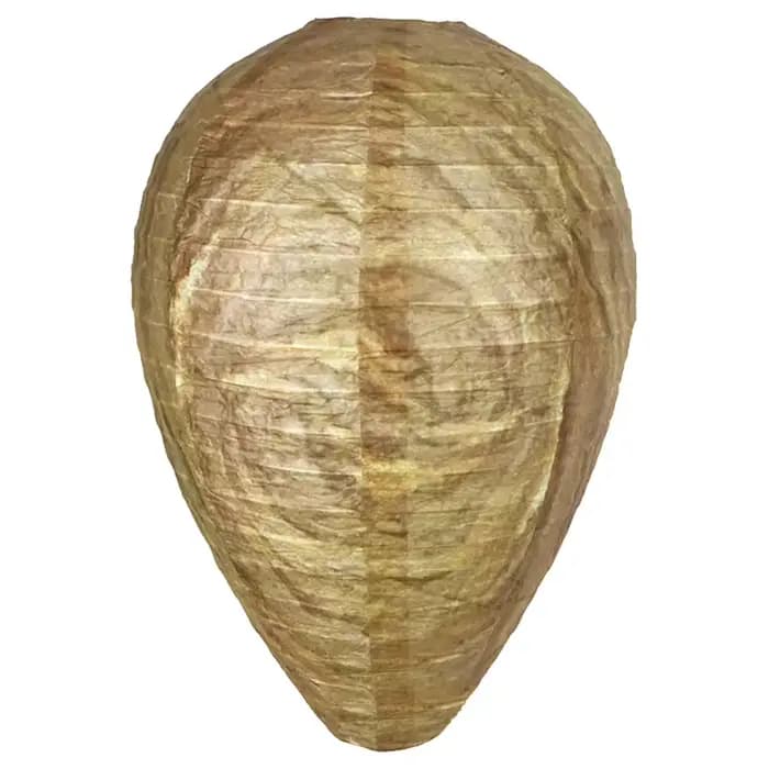 Lot de 4 faux nids de guêpes suspendus pour jardin, répulsif sûr contre les guêpes, les abeilles et 