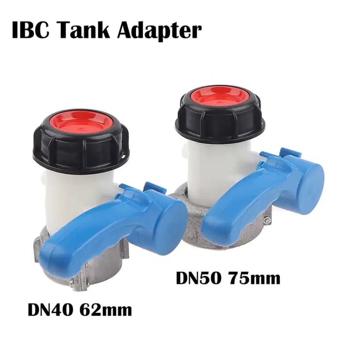 Adaptateur de vanne papillon pour citerne IBC 62mm 75mm 1000L, en alliage d'aluminium, pour irrigati