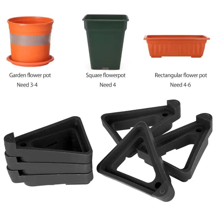 Plateaux de pot de fleur de plante, support de pieds, rehausseurs invisibles, lève-orteils, fournitu