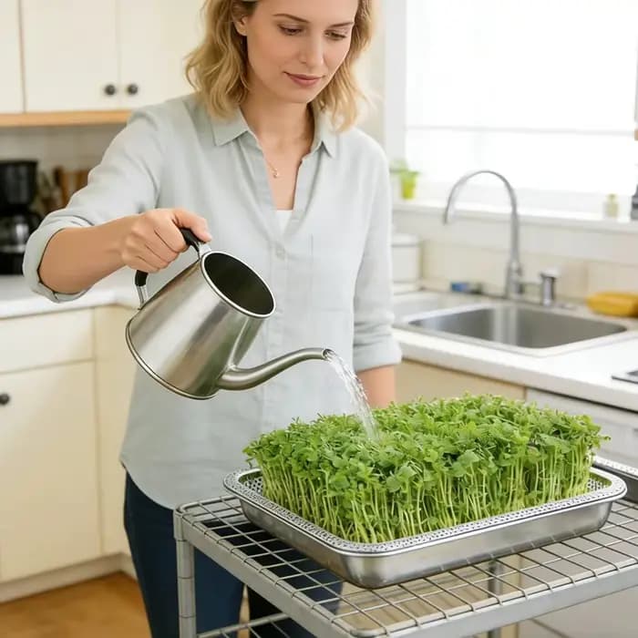 Bac de germination réutilisable en acier inoxydable pour la culture hydroponique intérieure - pour l