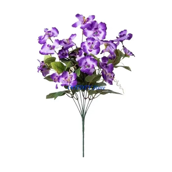 Fleur Simulation d'hibiscus en plastique Durable 367A, 7 fleurs, pour décoration des cours