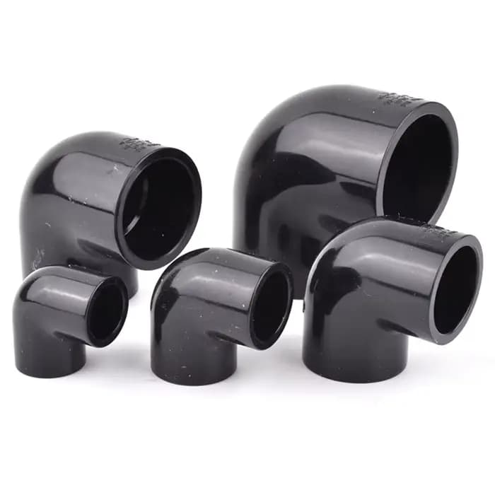 Connecteur de tuyau en PVC noir, coude droit, Joints en T, raccords de Tube de Drainage d'aquarium, 