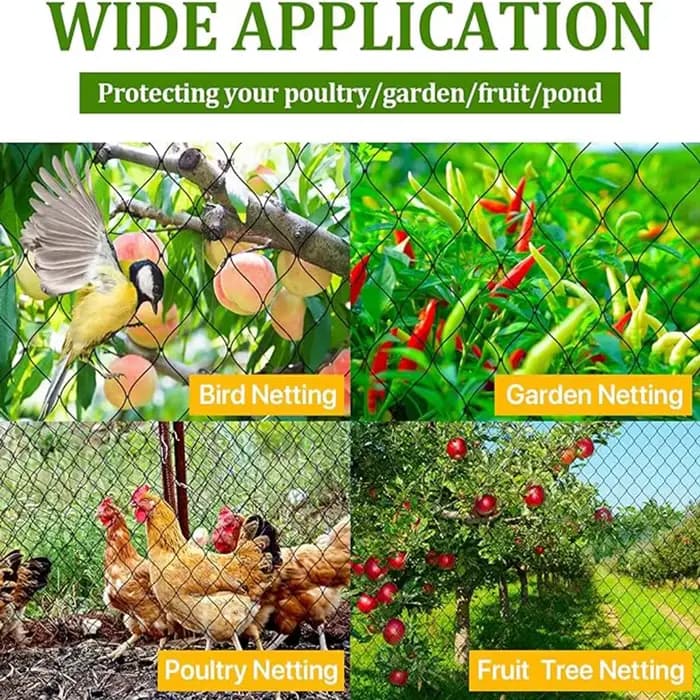 Filet d'arbres fruitiers noir réutilisable 4x5m/ 5x20m, filet de jardin pour protéger les arbres fru