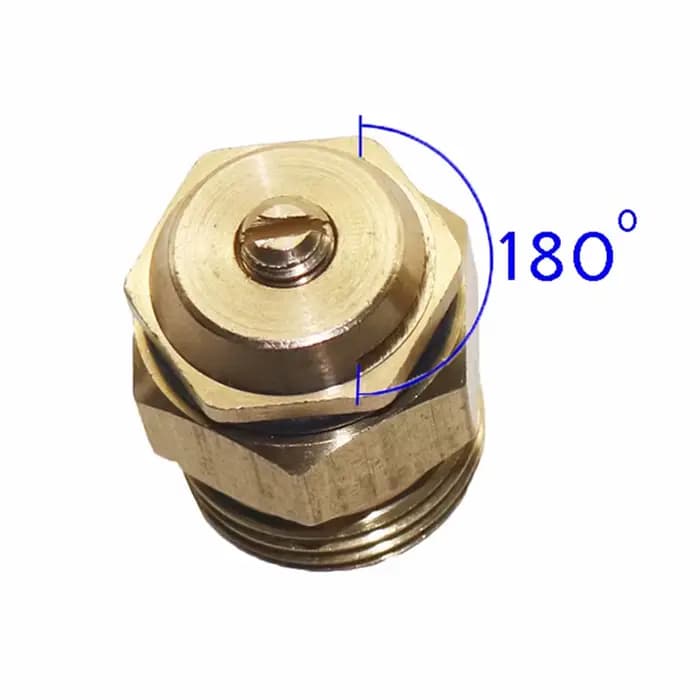 5 pièces en laiton 180 °   Buse de réfraction 1/2 ", pulvérisateur d'arrosage à filetage mâle, pour 