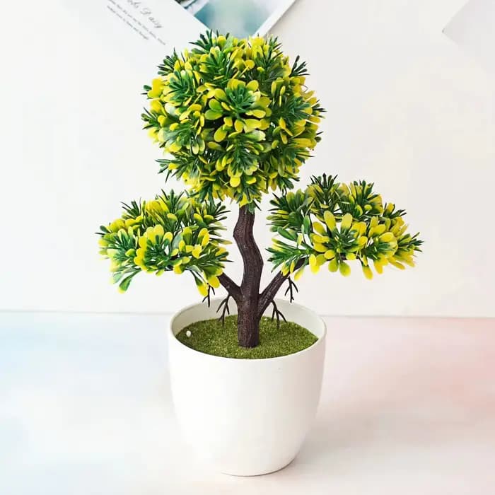 Boule de neige artificielle bonsaï arbre plante en pot pour la maison bureau mariage et Festival déc