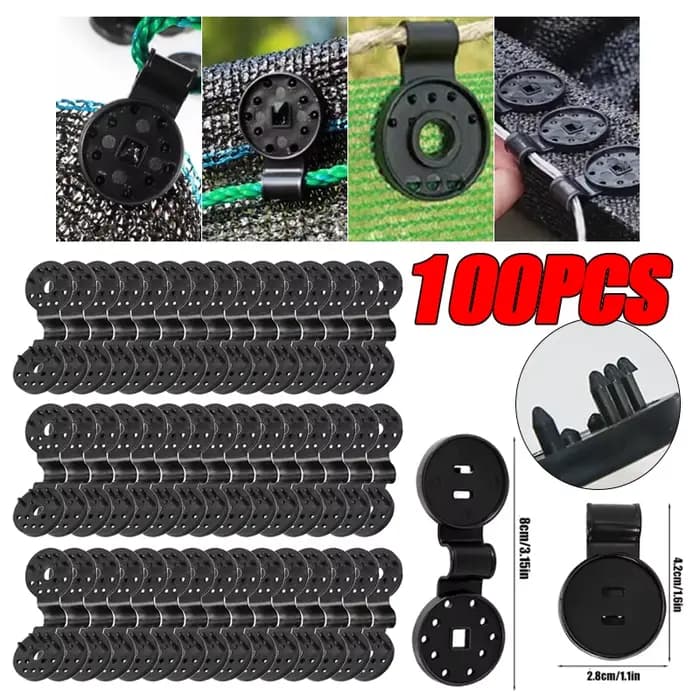 Pinces à tissu d'ombrage pour couverture en maille, œillets pour filet, tissu de protection solaire,