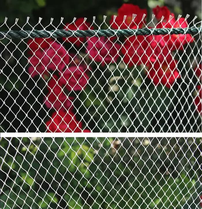 Filet en nylon robuste, filet anti-oiseaux noué, filet de protection pour clôture et cultures de jar