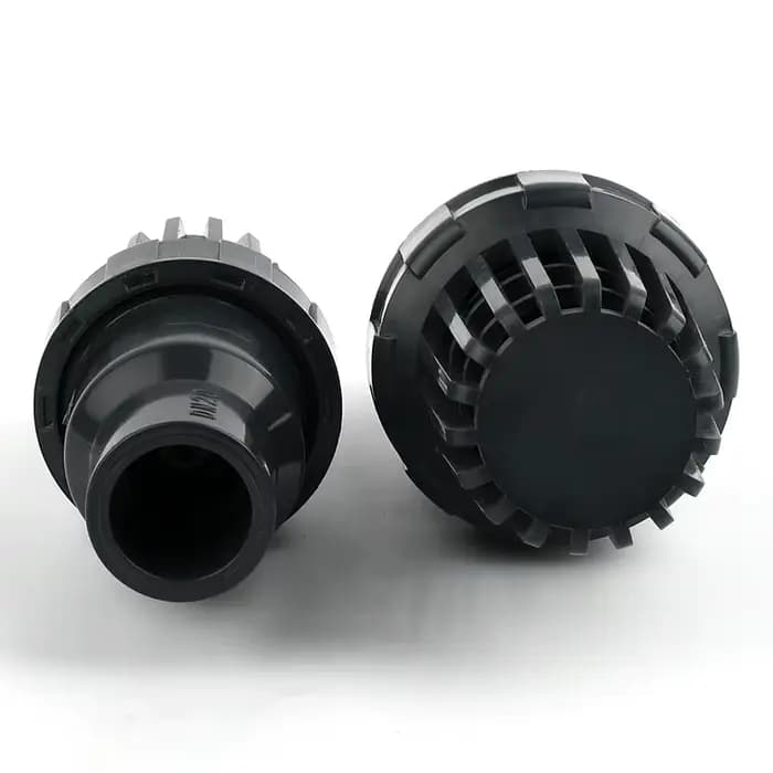 I.D 20 ~ 200mm vanne de fond UPVC avec pompe à eau de contrôle sortie d'entrée d'eau filtre UPVC Aqu