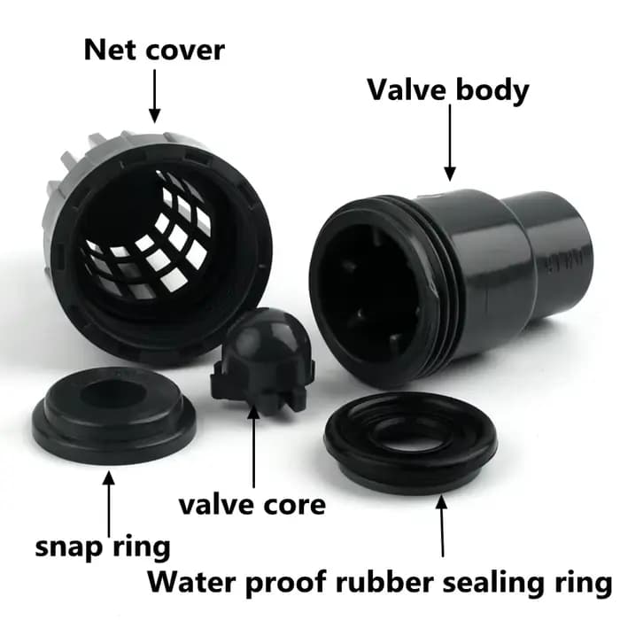 I.D 20 ~ 200mm vanne de fond UPVC avec pompe à eau de contrôle sortie d'entrée d'eau filtre UPVC Aqu