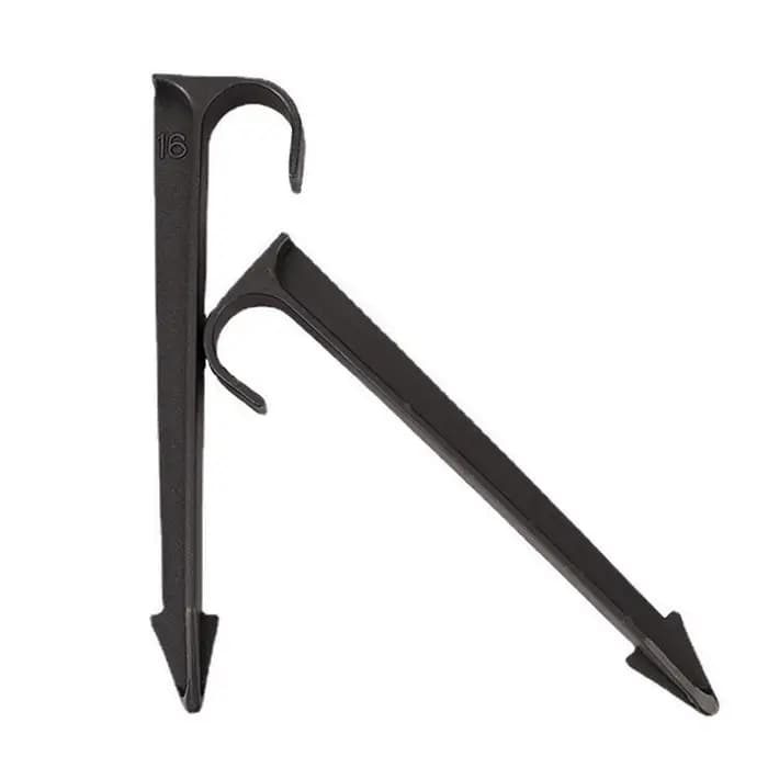 Tuyau en PE noir de type C, support de tuyau, prise de jardinage, nouveau, 16mm, 20mm, lot de 10 piè