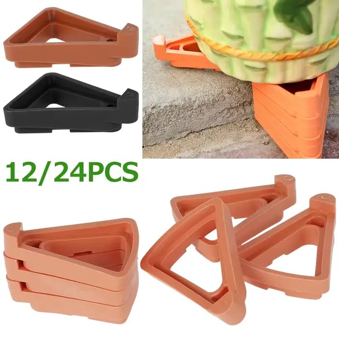 Plateaux de pot de fleur de plante, support de pieds, rehausseurs invisibles, lève-orteils, fournitu