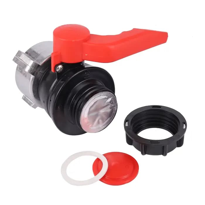 Vanne à bille à filetage grossier 62/75/ 80mm, adaptateur de beurre de réservoir IBC, Valve de décha