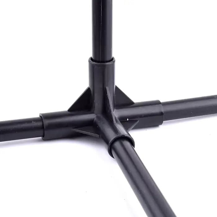 Raccords de tuyaux en PVC noir 8/12/16/19mm, connecteur à 4 voies, raccords fixes pour tente, garde-
