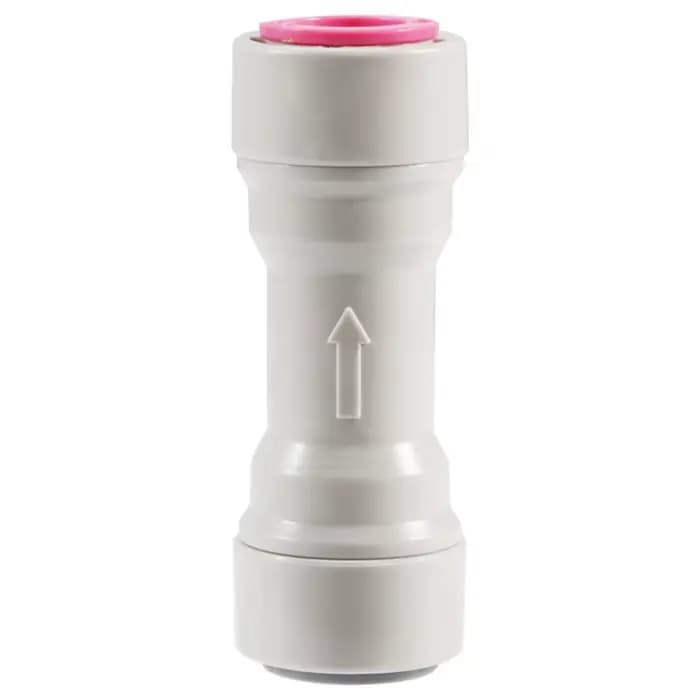 Clapet anti-retour unidirectionnel en plastique de 3/8 pouces, raccord rapide droit pour Tube de 9.5